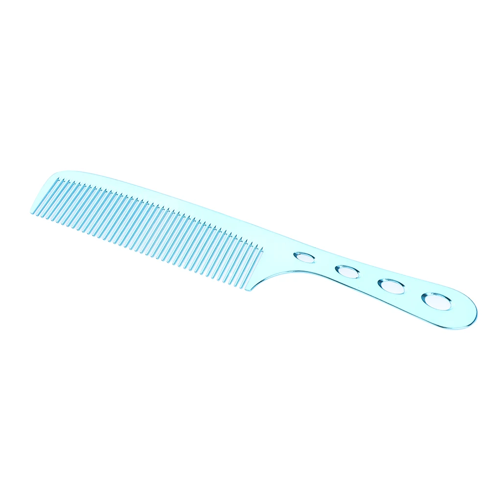 Space Aluminum Antistatic Haircutting Styling Barber Comb For Women Heat & Corrosion Resistant Professional