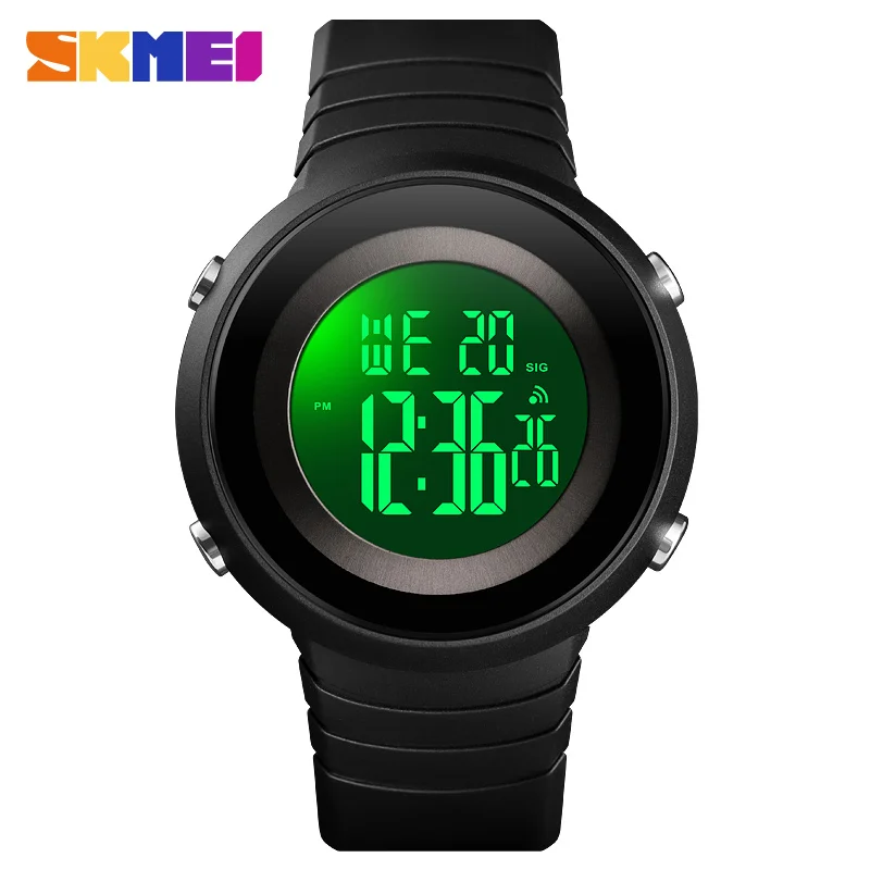 

SKMEI 1507 Men Digital Sport Chrono Wristwatches Week EL Light Display Alarm Clock 50M Waterproof Watches Relogio Masculino