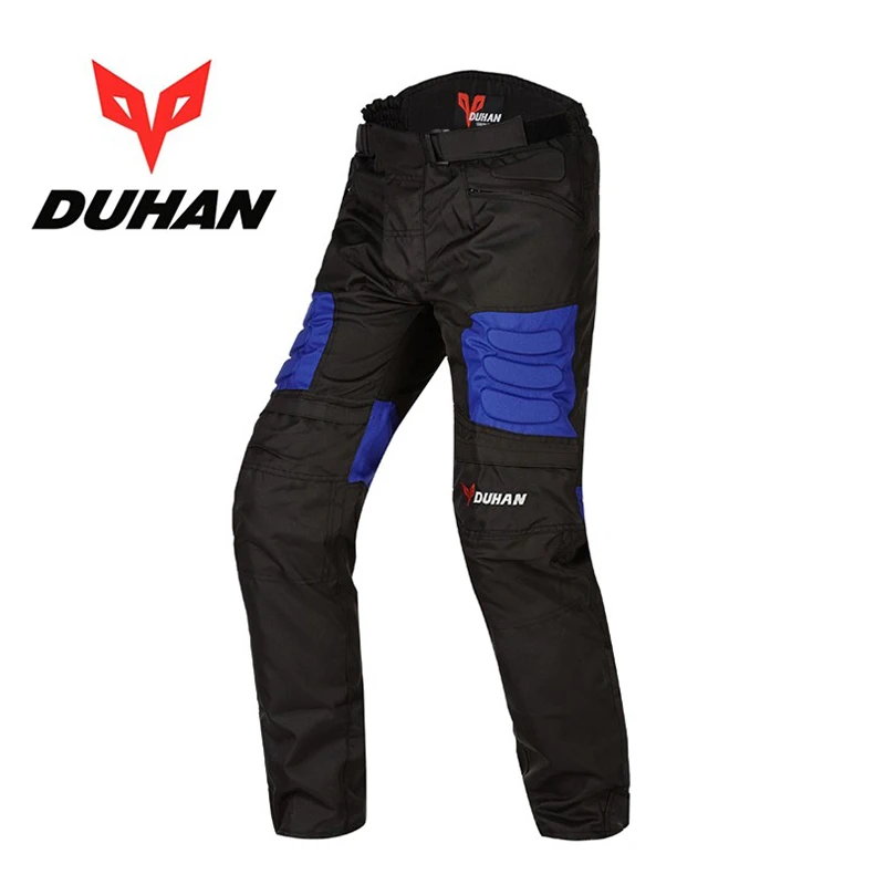 DUHAN D02 мужские мотоциклетные наколенники защитные штаны 600D Оксфорд мотокроссы мотоциклетные брюки с наколенниками