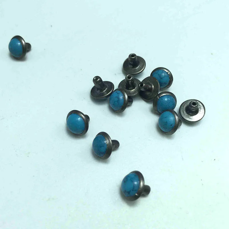 7mm-turquoise-in-gunmetal-black-frame-rivet-stud-decorative-item