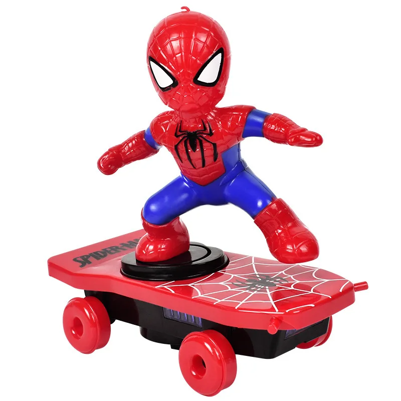 Racing Car Spider Man Scooter Superheroe Electronic Car Electronic Toys
