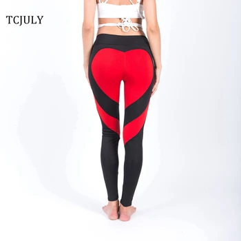 

TCJULY New Quick Dry Patchwork Fitness Leggings Women High Waist Skinny Push Up Ankle Length Pants Flex Stretch Workout Leggings