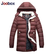 Бренд joobox зимняя куртка для мужчин повседневное хлопковое плотное теплое пальто Мужская Верхняя одежда парка плащ; ветровка модные зимние куртки