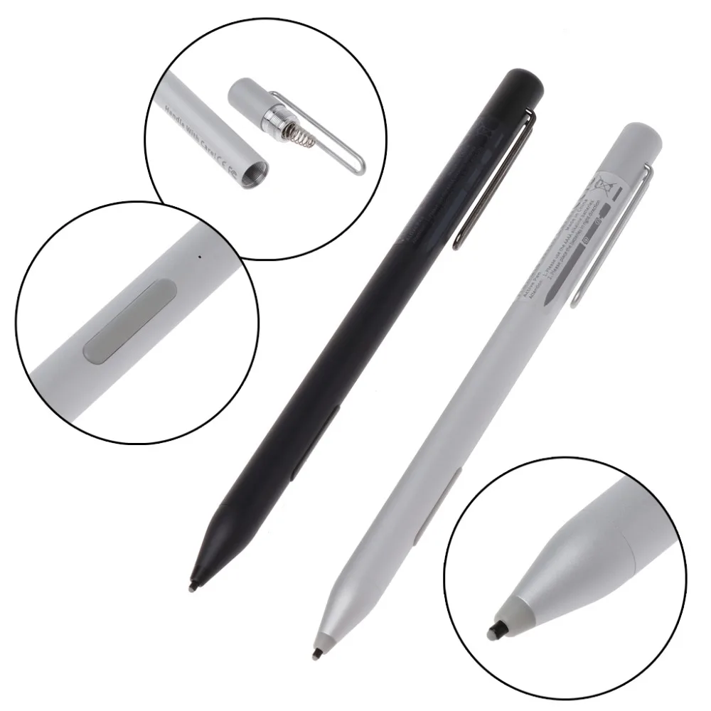 

New Stylus Pen For Microsoft Surface Pro 3 4 5 Surface Book For HP Spectre X360 Tablet Touch Pen Black/Silver C26