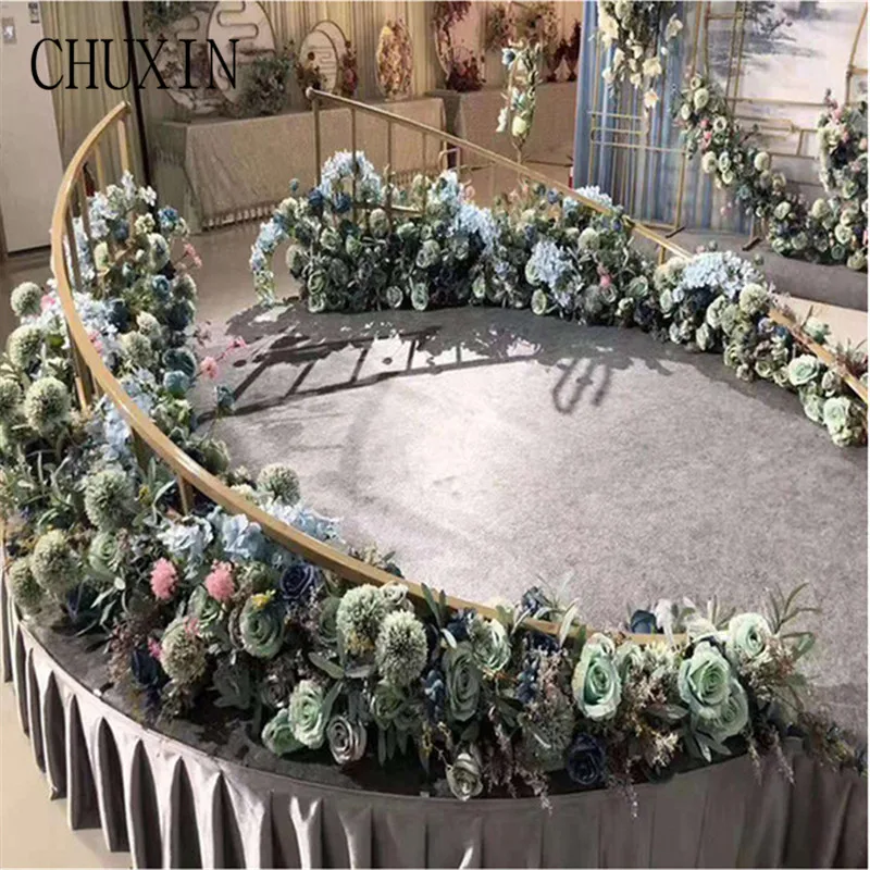 

Wedding props artificial flower stand frame wrought iron curved fence festival party wedding road lead stage DIY garden decor