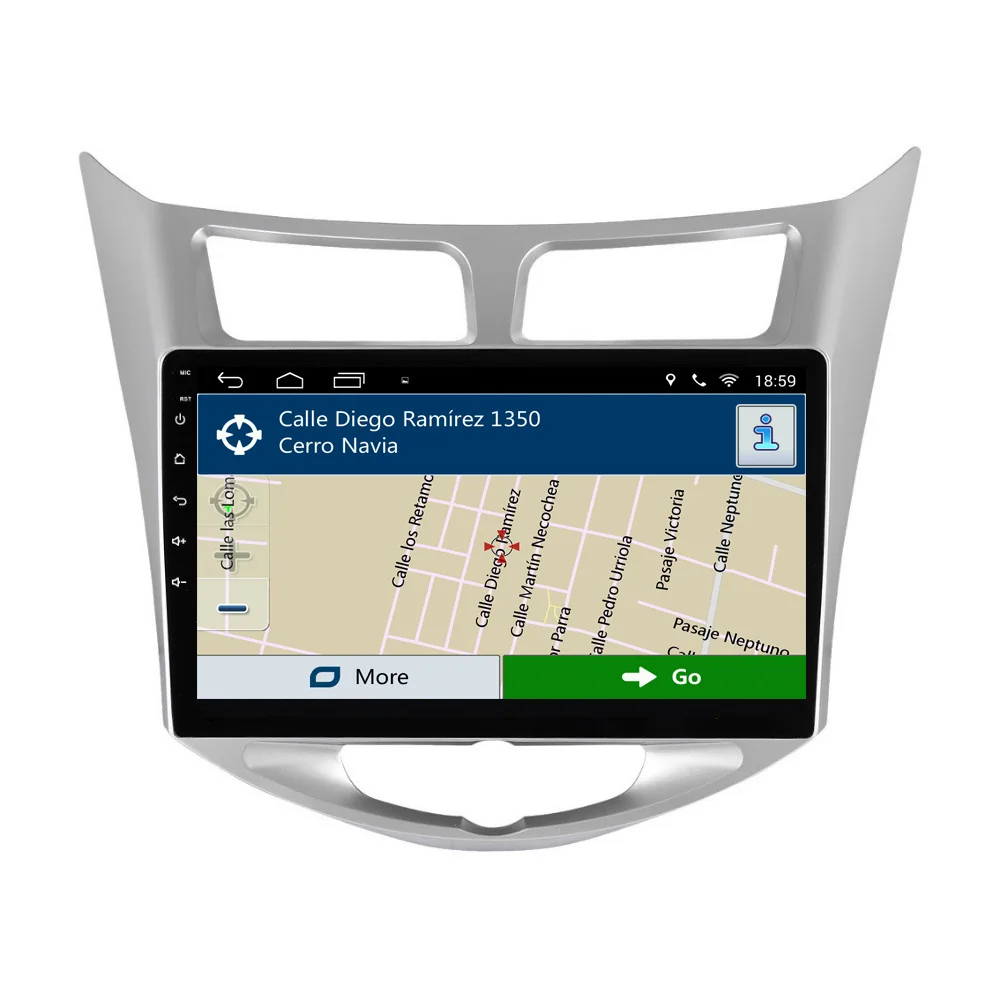 Discount Nedehe Quad core Android 8.1 car dvd gps navigation for Hyundai Solaris Verna accent car radio stereo video multimedia player 5