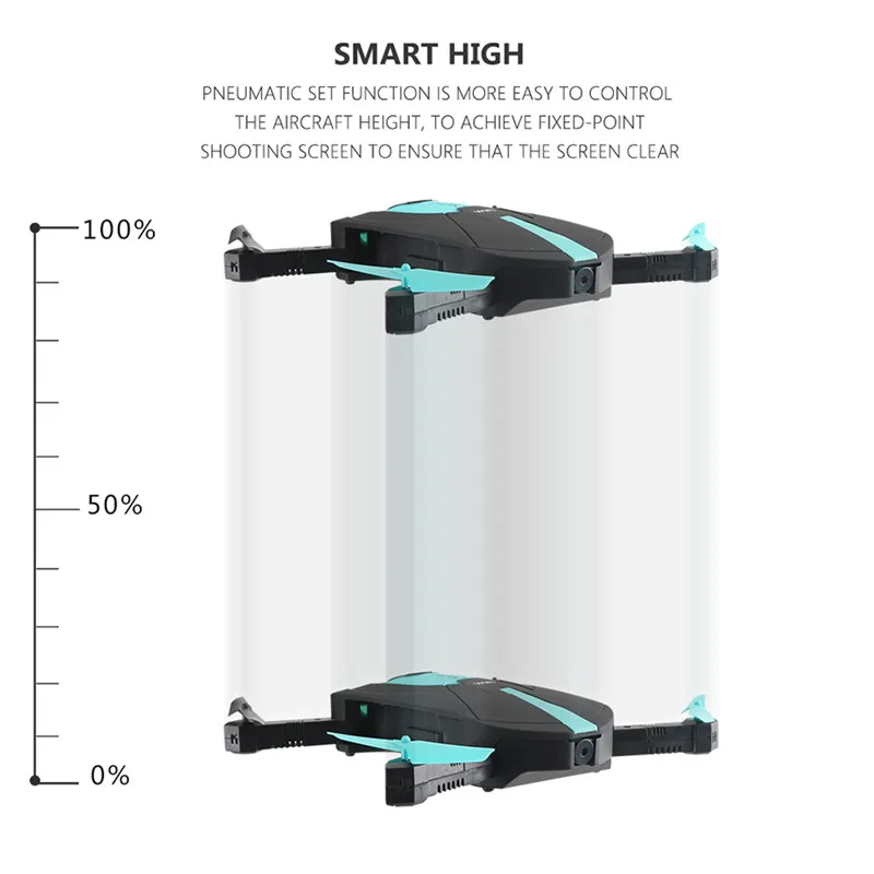 JY018 ELFIE WiFi FPV Квадрокоптер складной RC Квадрокоптер Дрон камера RC Дроны с 0.3MP камерой Профессиональный вертолет