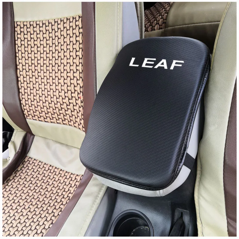 

Stylish and soft Pu Leather Car Center Console Arm Rest Seat Box Pad Vehicle Protective Car Styling For Nissan Leaf