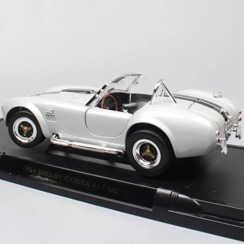 1/18 большой классический автомобиль 1964 Ford Shelby AC Cobra 427 S/C гоночные весы модели автомобилей металлические Diecasts& игрушечные транспортные средства Миниатюрные для детей