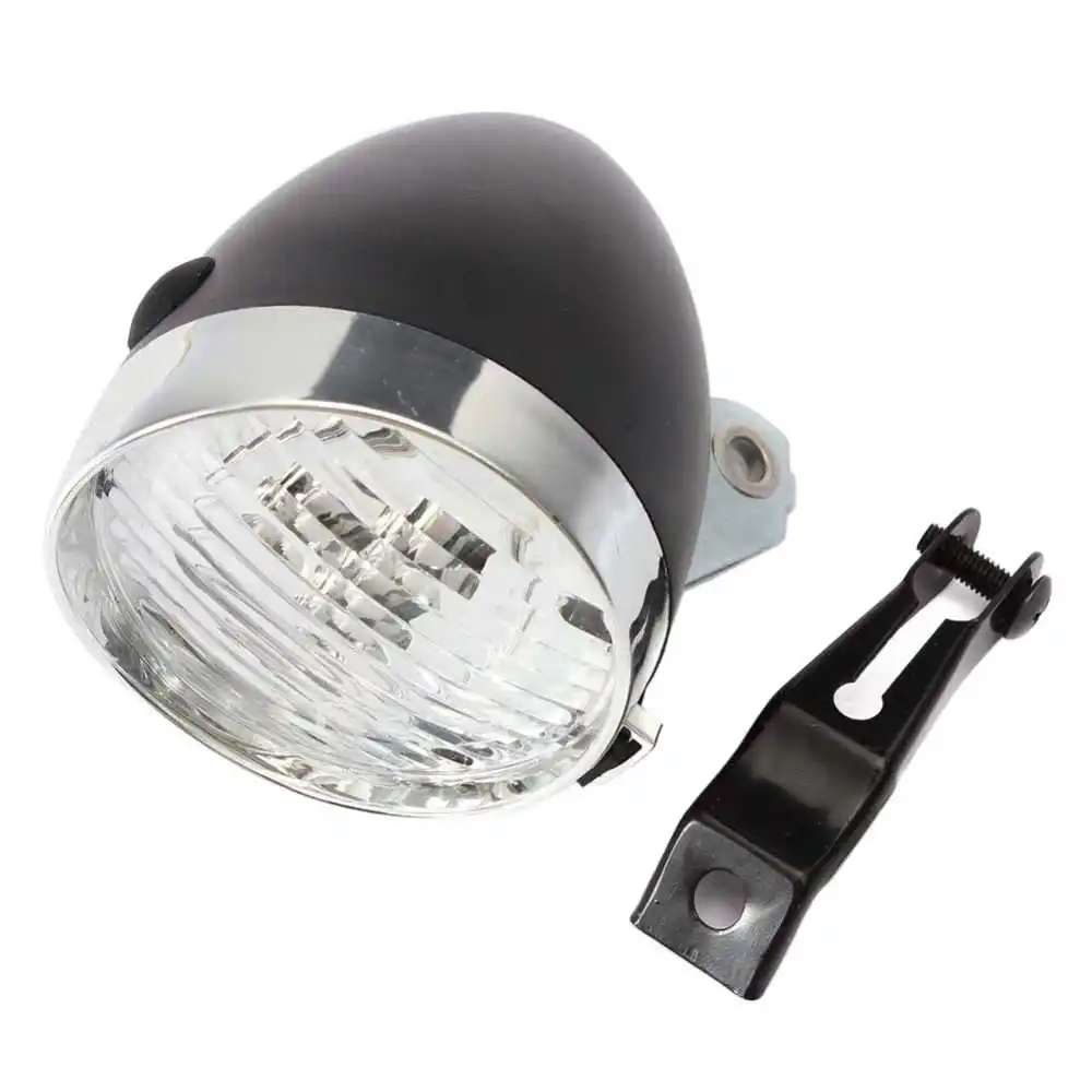 

Retro 3 LED Bicycle Light Waterproof Bike Head Light Front Lamp Road Flashlight Bracket Mountain Cycling Accessories
