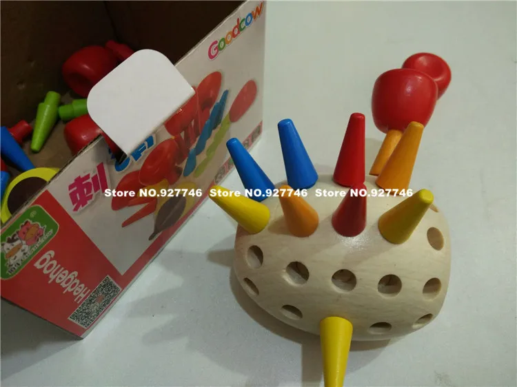 Новое поступление деревянный магнитный красочный Ежик собранные игрушки Монтессори развивающие игрушки Детский подарок LL112