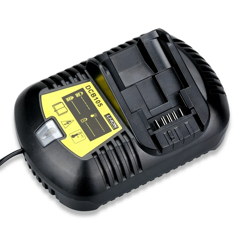 12V Max и 20V Макс литий-ионный Батарея Зарядное устройство 3A для Dewalt 10,8 V 12V 14,4 V 18V 20V Dcb101 Dcb115 Dcb107 Dcb105 Батарея штепсельная вилка европейского стандарта