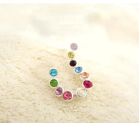 2018 горячая Распродажа Красочные Кафф oorbellen серьги клипсы ohrringe bijoux femme букле г oreille