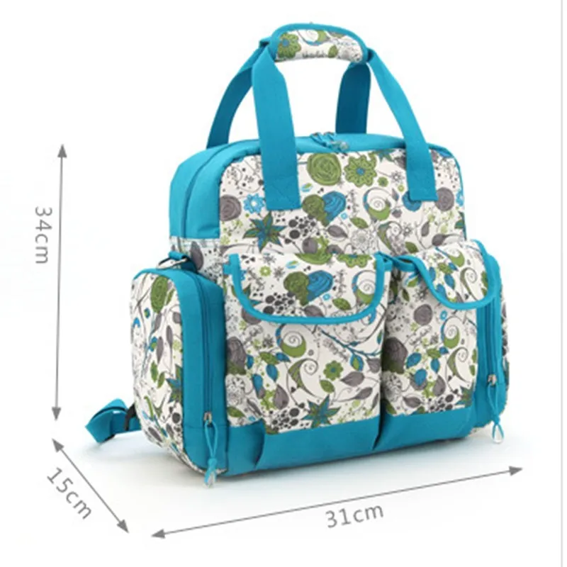 5 шт./компл. в горошек для подгузников, сумка-тоут, большой, сумка для подгузников Водонепроницаемый кормящих сумка для детской коляски рюкзак для мам одежда из кожи