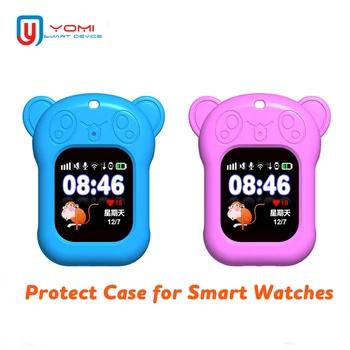 

Portable Kids Smart Watch Case for Q90 Q100 Y21 Q528 Silicon Case with Sling Cute Case Anti-lost GPS Watch Protect Case for Baby