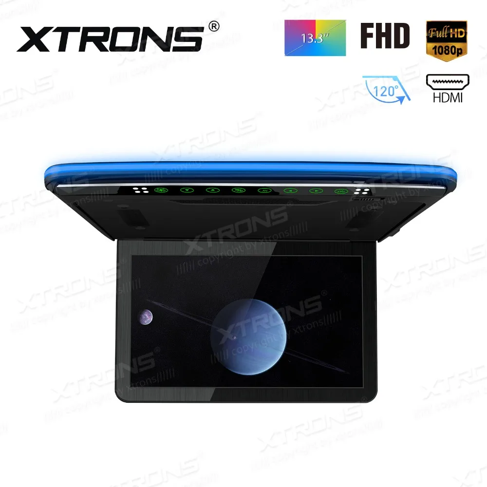 

13.3" Car Roof Player FHD Ultra-thin digital TFT 16:9 roof mounted monitor with HDMI Input