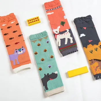 

1 Pair Cute Baby Leg Warmers Animal Knee Pads Crochet Kids Infants Safety Crawling Elbow Cushion Newborn Kneepad baby products