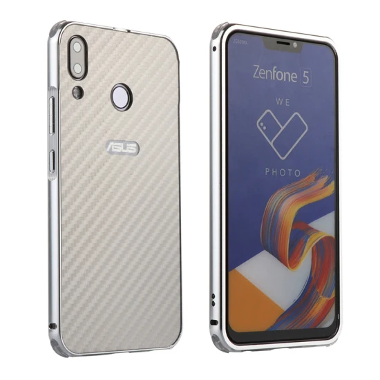 Алюминиевый Роскошный чехол для Asus Zenfone 5Z ZS620KL чехол s Funda Asus Zenfone 5 ZE620KL задняя крышка для Zenfone5 Asus 5z ZE Zs 620KL - Цвет: Серебристый