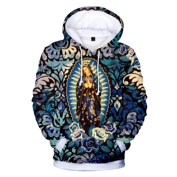 

Hot Sale Our Lady of Guadalupe 3D Print Hoodies Boy/Girl personality Long Sleeve Hooded Sweatshirts Leisure Hoodies