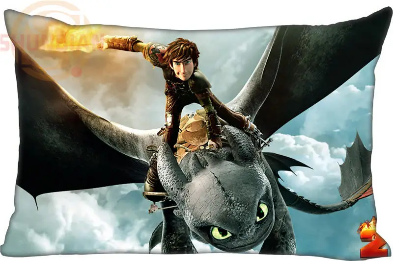 

Custom Pillowcase 45x35cm(One Side) How to train your dragon Rectang Zipper Comfortable Pillowcase Cover Customize your picture