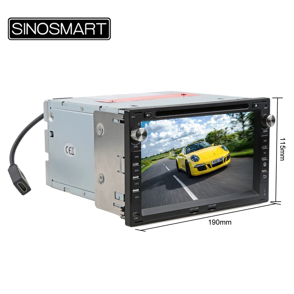 Discount SINOSMART Android 9.0 4G RAM 8 core CPU Car DVD GPS Player for VW Passat B5/Golf MK4/Polo/Bora/Jetta/Citi Canbus Optional 1