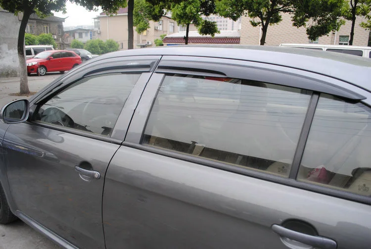 4 шт. оконные вентиляционные козырек от дождя Защита Темный солнцезащитный отражатель для VW Lavida
