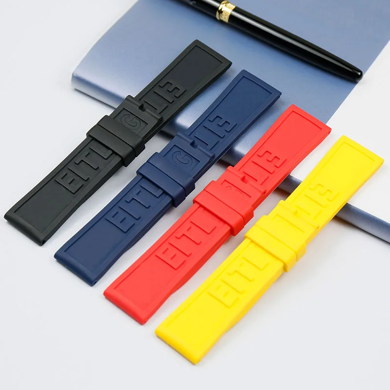 

Avengers Waterproof Sports Men's Watch Accessories Applicable for Breitling Watchband Challenge Time Marine Culture Watch Str
