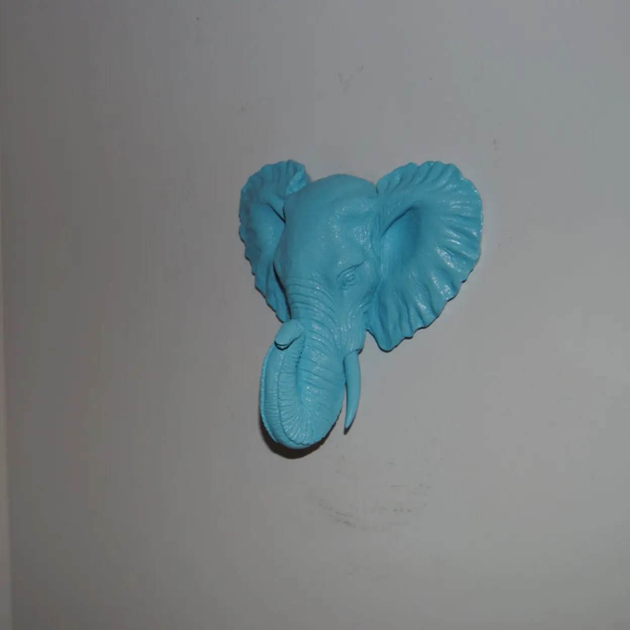 Small Blue Elephant Wall Mount - Faux Taxidermy MEL33 (2)