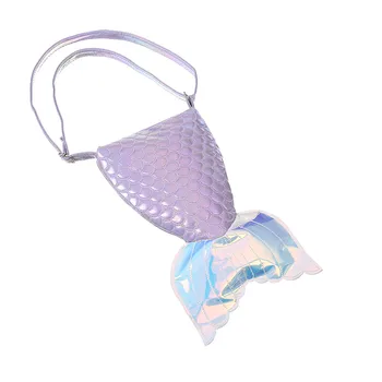 

Cute Laser Mermaid Tail Shoulder Bags Fashion Women Colorful Crossbody Bag Cute Candy Waterproof Messenger Beach Bags Sac