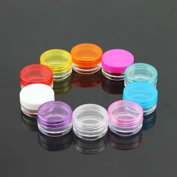 

Free Shipping 50pcs 5g Small Empty Cosmetic Refillable Bottles Plastic Eyeshadow Makeup Face Cream Jar Pot Container Bottle