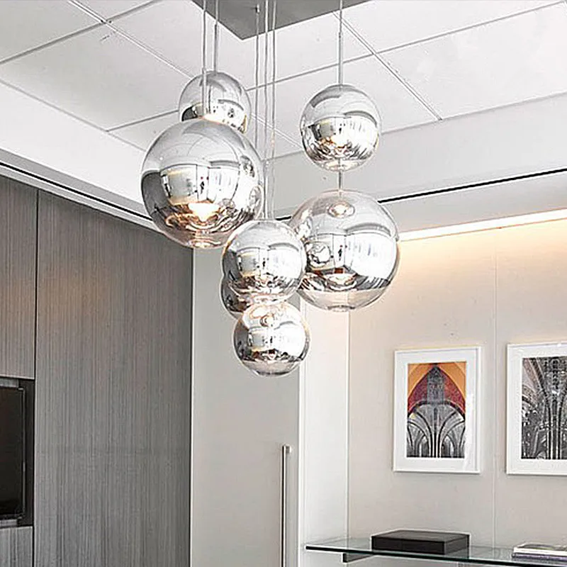 Modern Pendant Lights Gl Globe Lamps Chrome Ball Light Modern Pendant Lights Gl Globe Lamps Chrome Ball Light Kitchen Fixture Avize Luminaria Design Lamp Home Lighting In From
