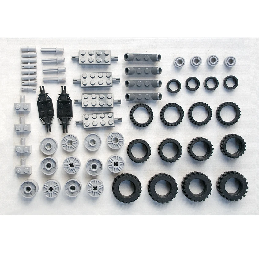 Kopen * Wiel velgen Pack 2 * DIY verlichten bakstenen blok, Compatibel Met Lego Assembleert Deeltjes
