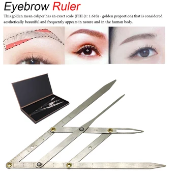 

1pcs Permanent Makeup Eyebrow Ruler Golden Ratio Divider Caliper Microblading Stencil Shaping Tool Tattoo Accessories Supplies
