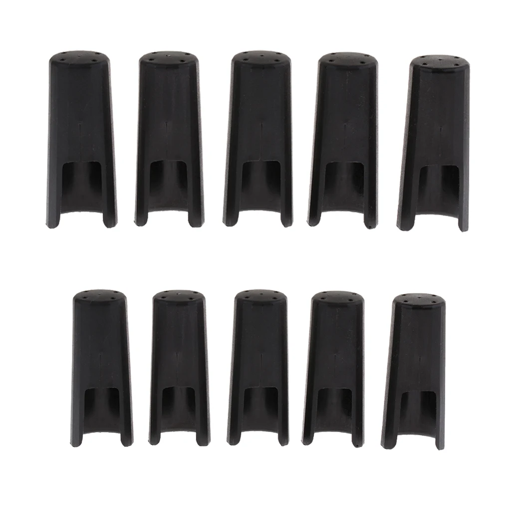 Pack of 10 Saxophone Mouthpiece Caps Buckle Patches Pads Cap for Sax Lovers
