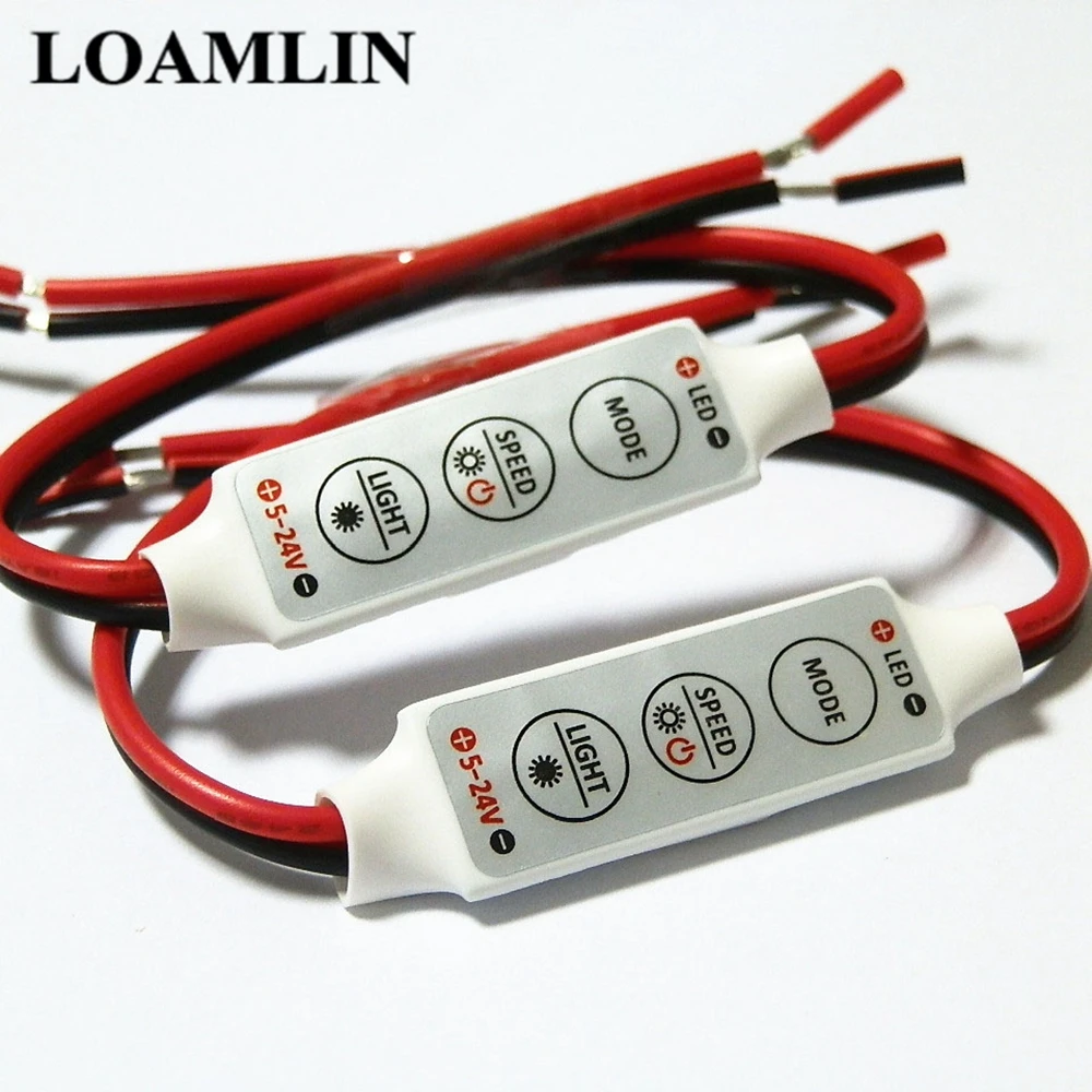 Монохромный СВЕТОДИОДНЫЙ мини контроллер яркости для SMD 5050 2835 3528 5730 5630