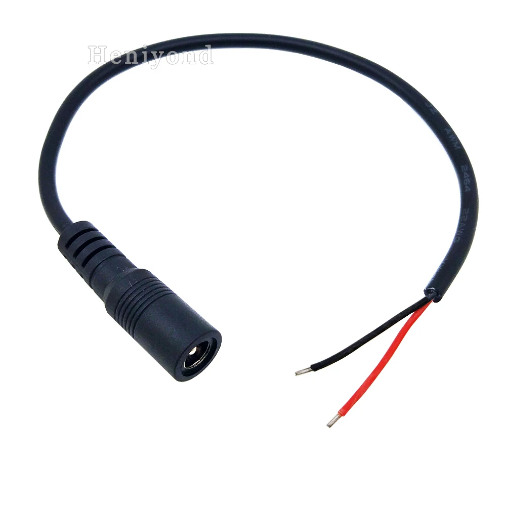 10 Pcs 5.5x2.5mm Female Mark Polarity DC Power Jack Connector Plug