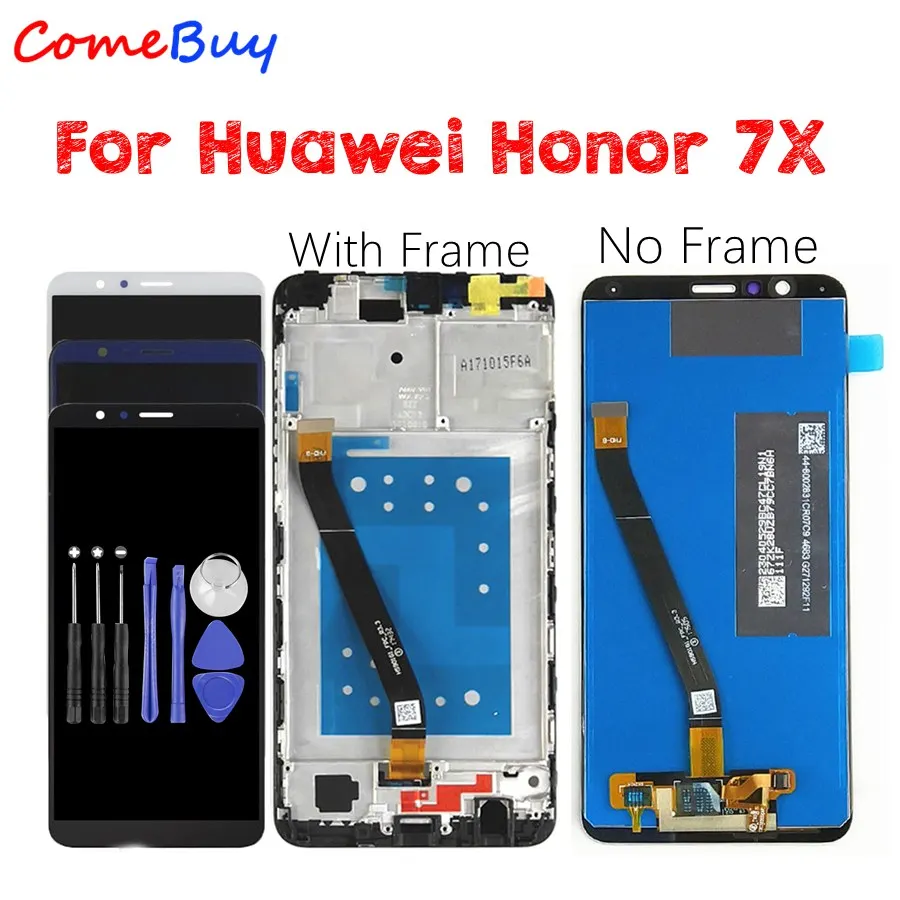 

For HUAWEI Honor 7X LCD Display Touch Screen Assembly For Huawei Honor 7X LCD With Frame BND L21 L22 L24 Screen Replacement