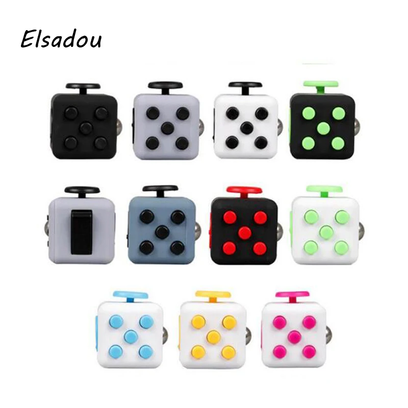 Elsadou Anti stress Fidget Cube Christmas Gift Puzzle Magic Stress Cube font b Toy b font