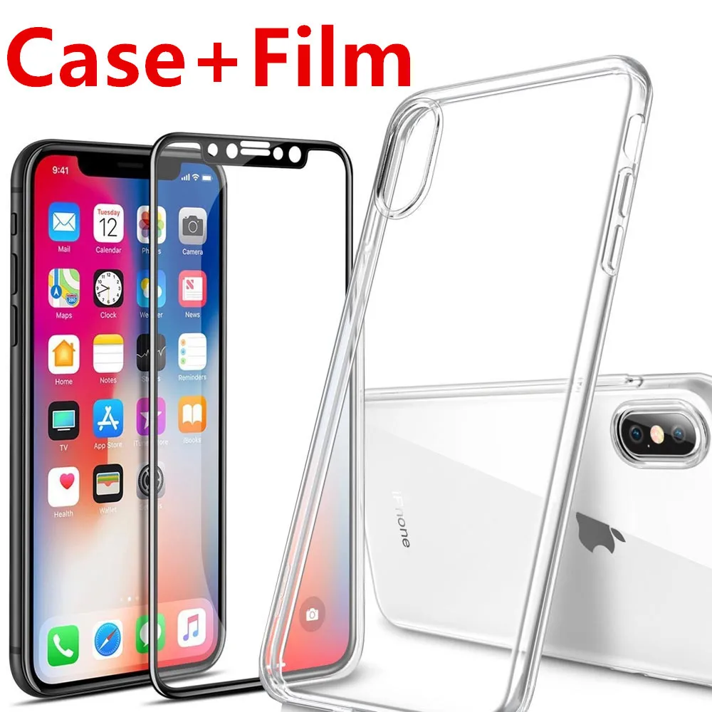 For Apple iPhone X 10 Screen Protector Tempered Glass Full