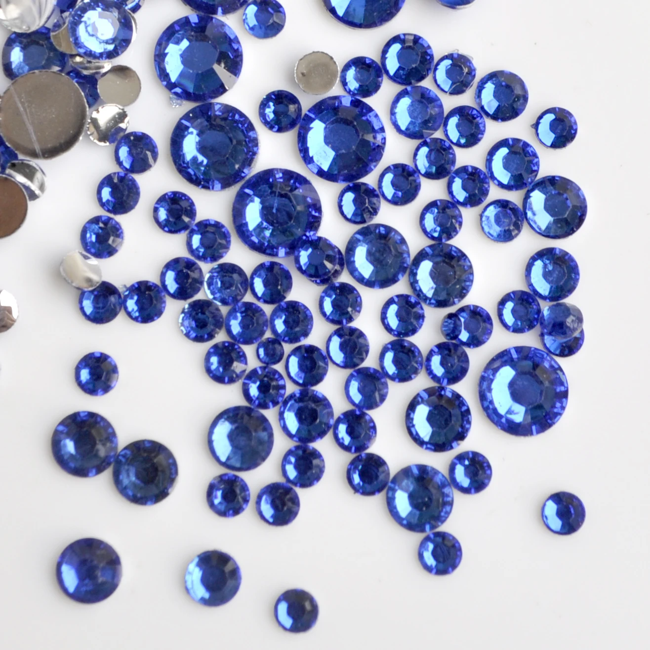 Buy 1000pcs 2 6mm Mix Size Dark Blue Flatback