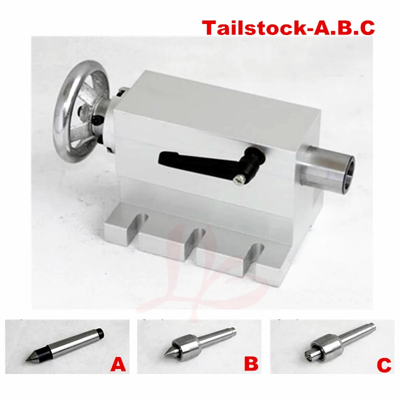 

CNC Tailstock Rotary Axis A Axis 4th Axis suitable mini cnc Milling Machine