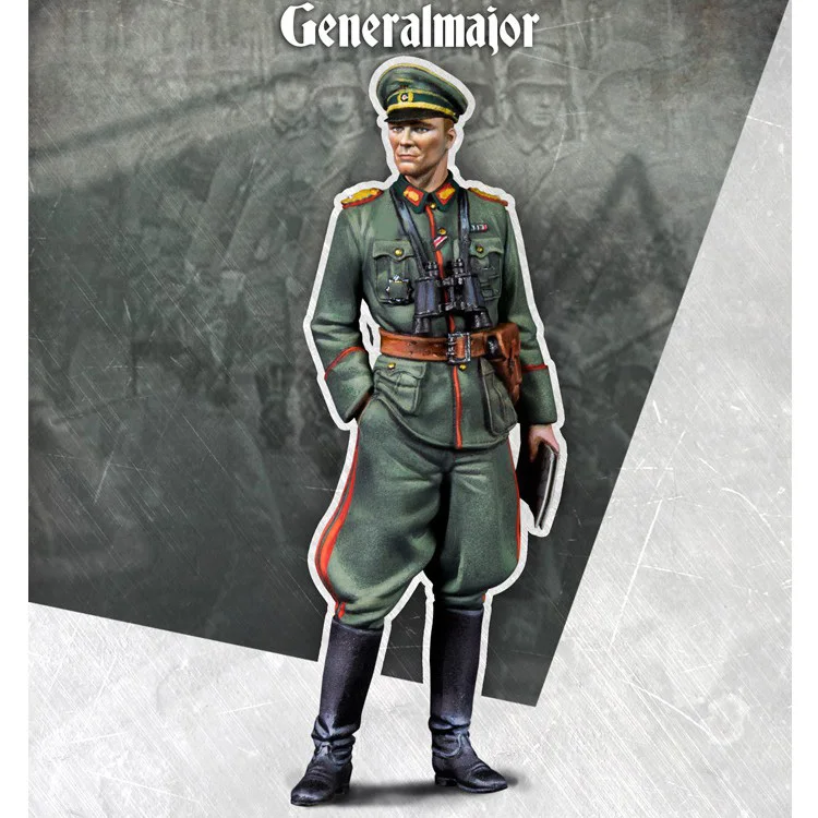 

Free Shipping 1/35 Scale Unpainted Resin Figure major-general collection figure