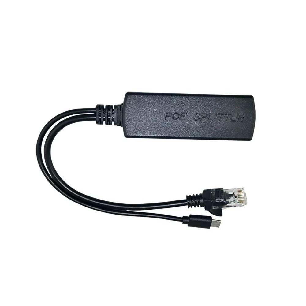 ESCAM 2.5KV анти помех Мощность Over Ethernet 48V до 5V 2.4A 12 Вт активный сплиттер POE Micro USB разъем