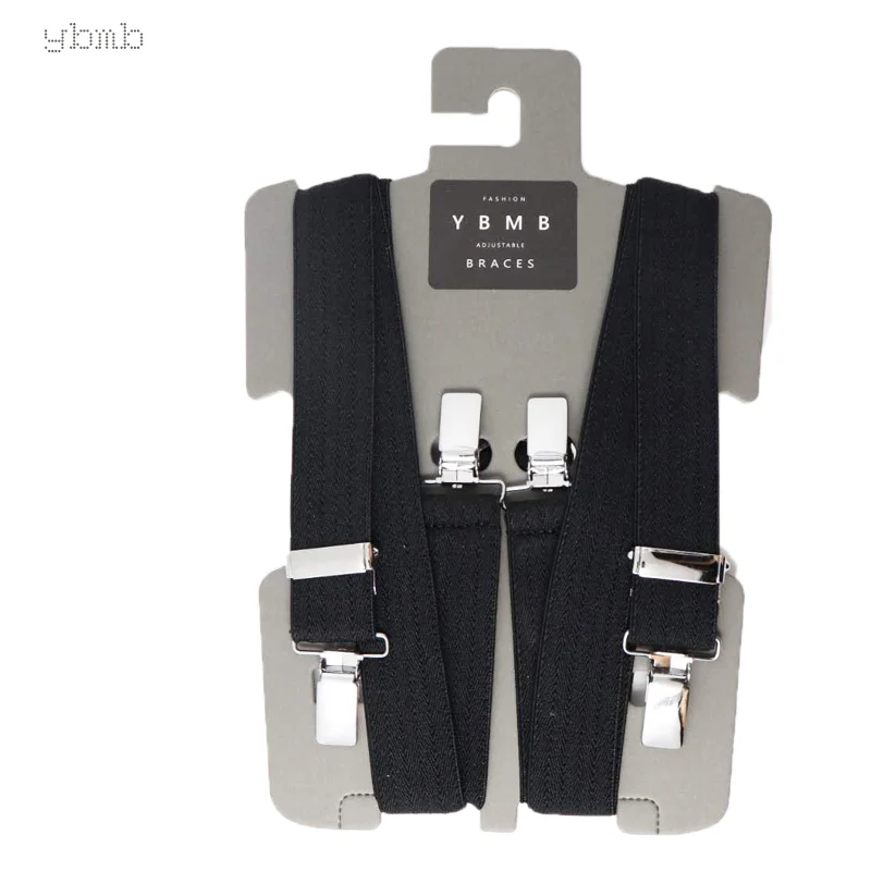 Y Back 3 Clips & X Back 4 Clips Braces Unisex Suspenders 25mm Adjustable Elastic Y Back 3 Clips & X Back 4 Clips Braces Unisex Suspenders 25mm Adjustable Elastic