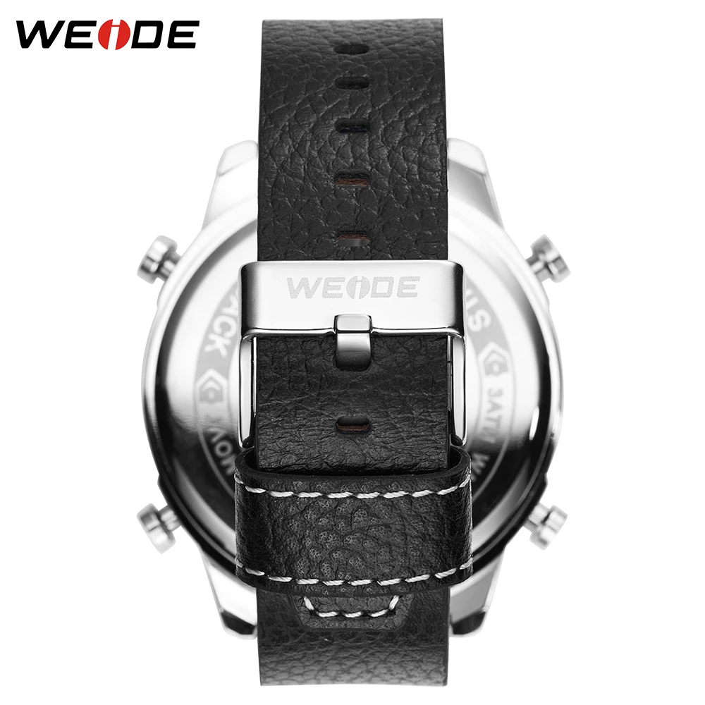 Gift WEIDE Men's Fashion Sport Casual Three Time Zones Quartz Analog Digital Date Clock Leather Military Watch Relogio Masculino Gift WEIDE Men's Fashion Sport Casual Three Time Zones Quartz Analog Digital Date Clock Leather Military Watch Relogio Masculino