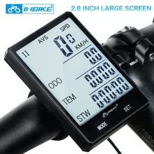 INBIKE 2.8” Large Screen Bicycle Computer Wireless Bike Computer Rainproof Speedometer Odometer Cycling Measurable Stopwatch