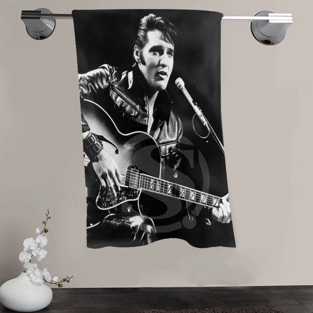 Новое изготовленное на заказ Presley Elvis&# t полотенце для душа большого размера 140x70 см Хлопковое полотенце для ванной для вашей семьи FQI905-% wu84