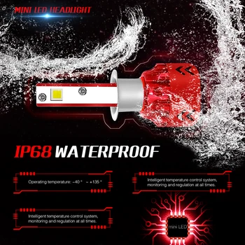 

6000K Light Bulbs For Cars Lampada Led H4 9003 HB2 H7 9005 HB3 9006 HB4 H1 H8 H9 H11 LED 9003 HB2 Headlight Car Styling Lamps