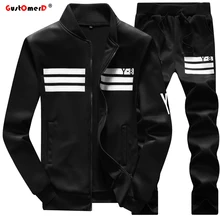 GustOmerD Neue Trainingsanzüge Mode herren Pullover Männer Sweatshirt + Pants Mäntel Herren Sport Trainingsanzüge Sportswear Herren Hoodies