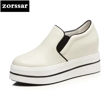

{Zorssar} Casual Women Shoes high heel pumps 2018 New Womens Wedges Height Increasing sneakers shoes Ladies Platform Shoes